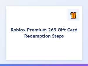 Step-By-Step Roblox Premium Gift Card Redemption